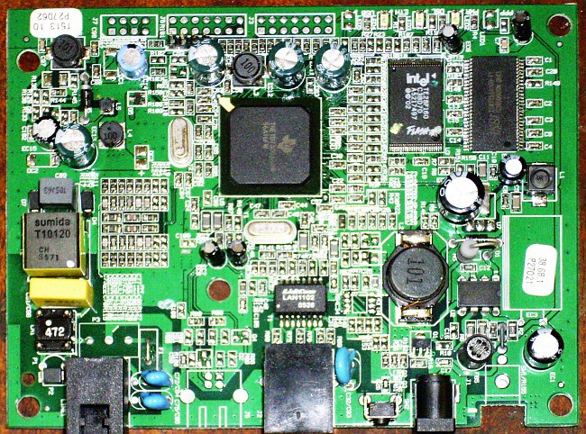 DSL600E circuit board, topside
