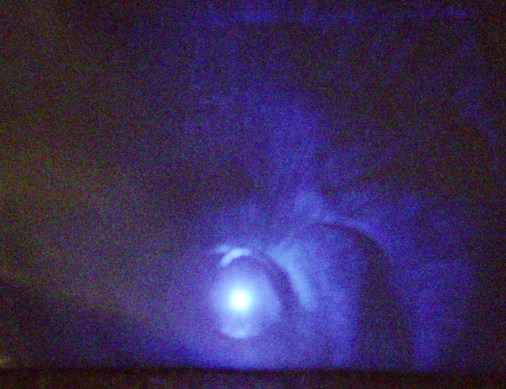 NDV4542 laser diode implanted in spare eyeball