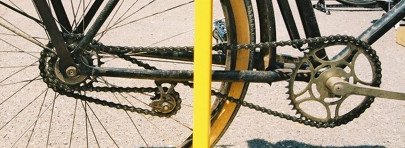 Weird bicycle chain and sprocket arrangement