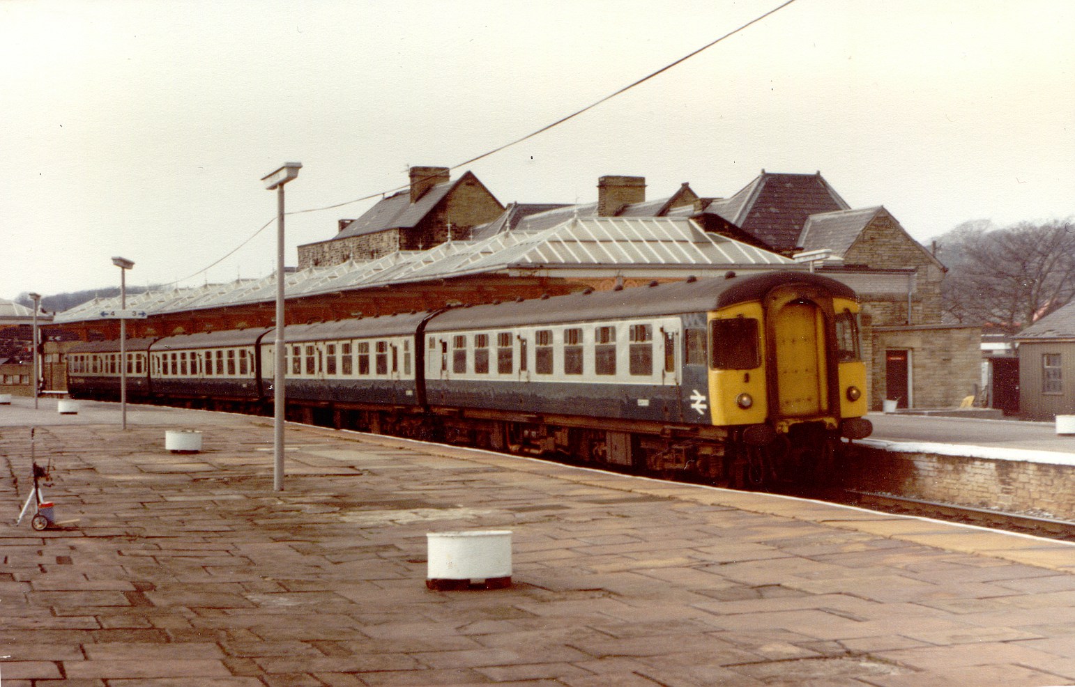 Class 123 Swindon Inter-City set at Skipton, Easter 1983
