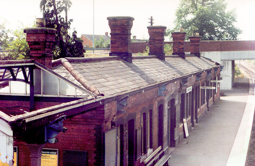 Droitwich station old buildings, view 1