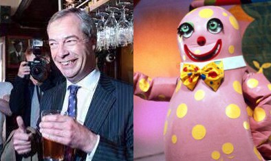 Nigel Farage / Mr Blobby : Celebrity Lookalikes